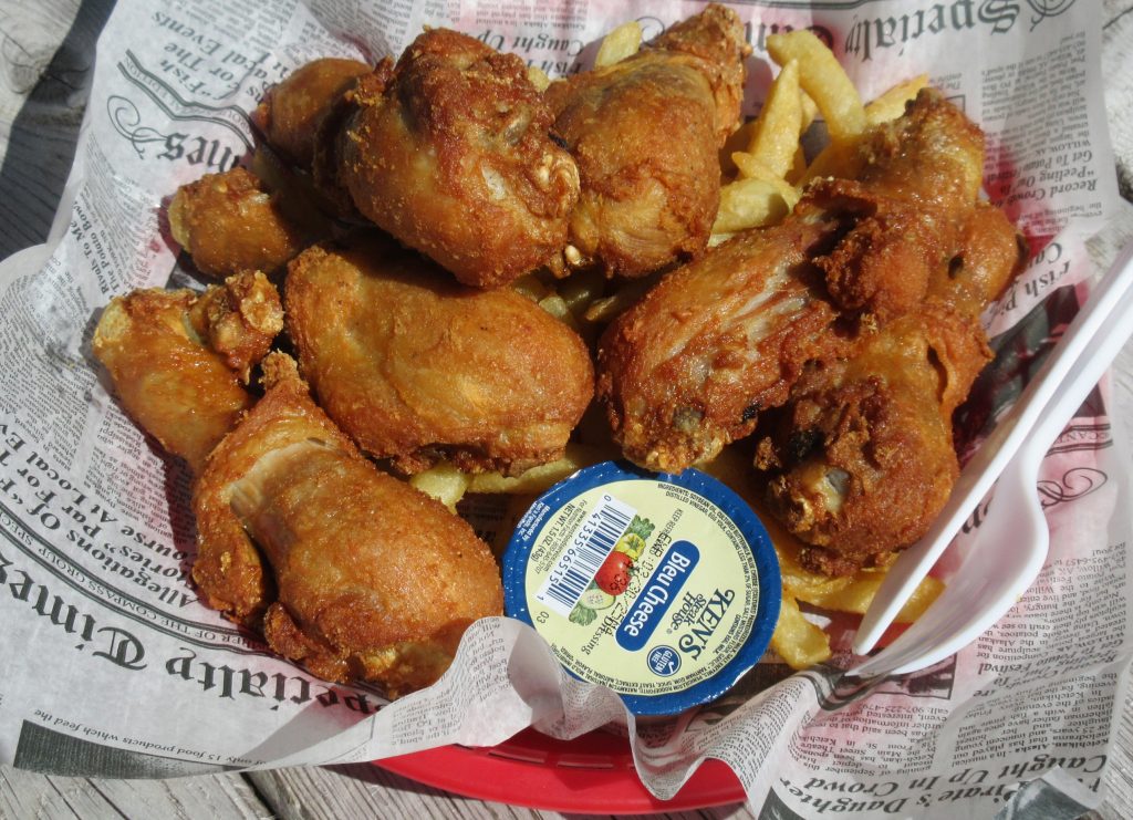 Chicken Drum Plate - 6 pieces chicken, fries & drink